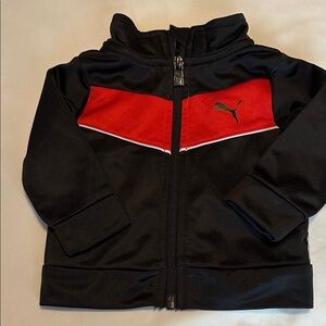 Puma Black and Red Zip-Up Jacket